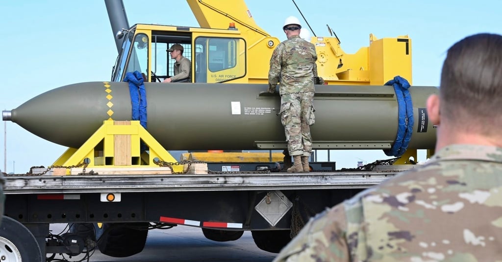 US strikes on Iranian nuclear sites with GBU-57 bunker busters in June met with reportedly little resistance. Photo: AP US strikes on Iranian nuclear sites with GBU-57 bunker busters in June met with reportedly little resistance. Photo: AP