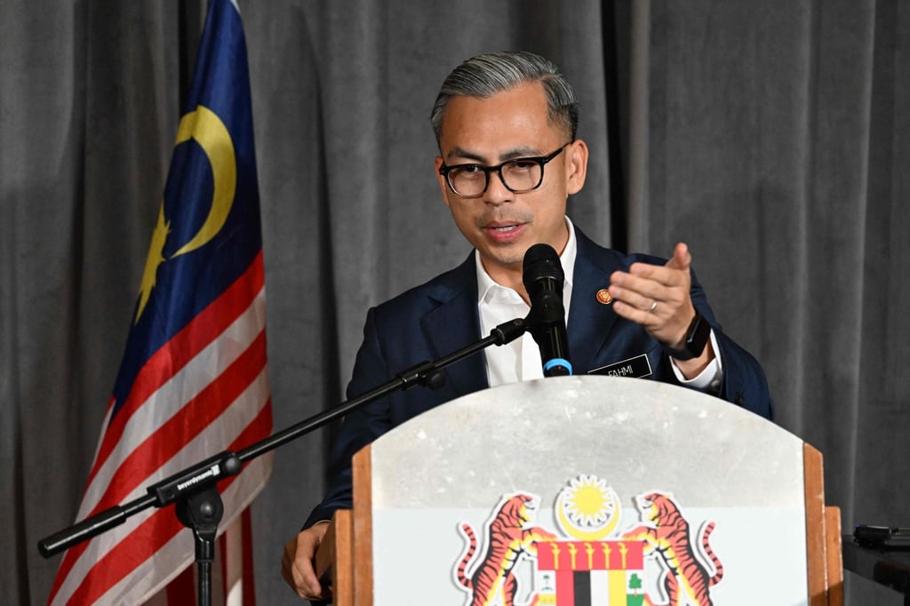 Malaysia’s Minister of Communications Fahmi Fadzil has warned parents against an overreliance on mobile devices serving as “digital nannies” to keep their children occupied. Photo: AFP Malaysia’s Minister of Communications Fahmi Fadzil has warned parents against an overreliance on mobile devices serving as “digital nannies” to keep their children occupied. Photo: AFP