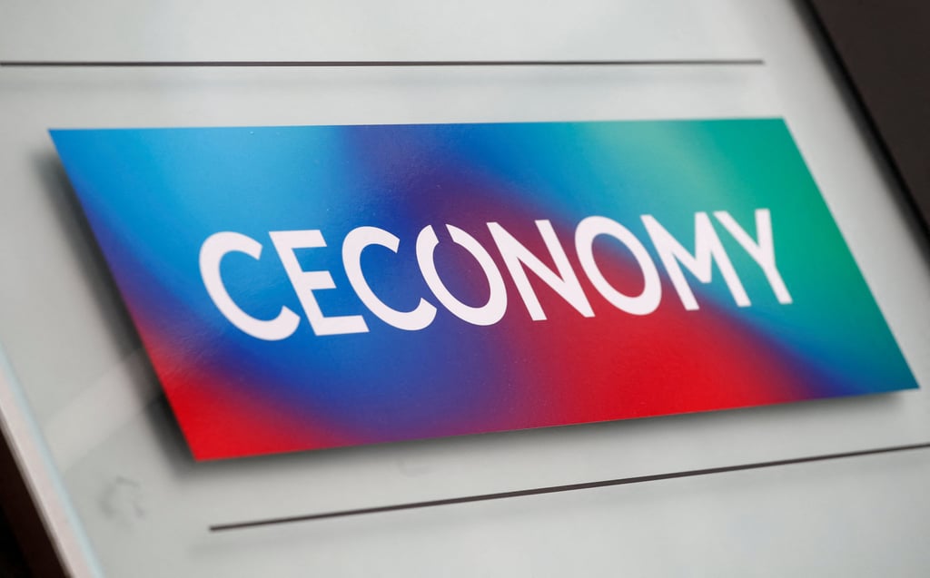 The logo of Ceconomy, Europe’s largest consumer electronics retailer. Photo: Reuters The logo of Ceconomy, Europe’s largest consumer electronics retailer. Photo: Reuters
