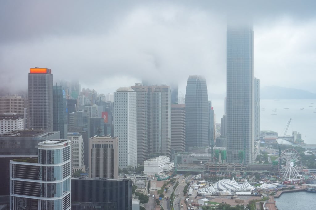 A foggy view of Central, Hong Kong’s main central business district. Photo: Eugene Lee A foggy view of Central, Hong Kong’s main central business district. Photo: Eugene Lee