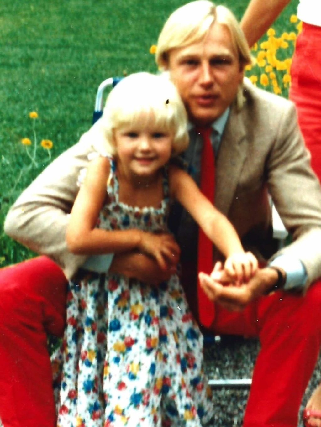 Malin Akerman with her father: her family moved from Stockholm to Canada when she was two. Photo: @malinakerman/Instagram
