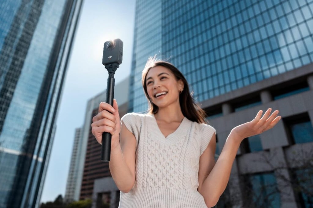 The Osmo 360 camera supports Wi-fi 6 standard, enabling wireless transfer speeds of up to 90 megabytes per second. Photo: Handout The Osmo 360 camera supports Wi-fi 6 standard, enabling wireless transfer speeds of up to 90 megabytes per second. Photo: Handout
