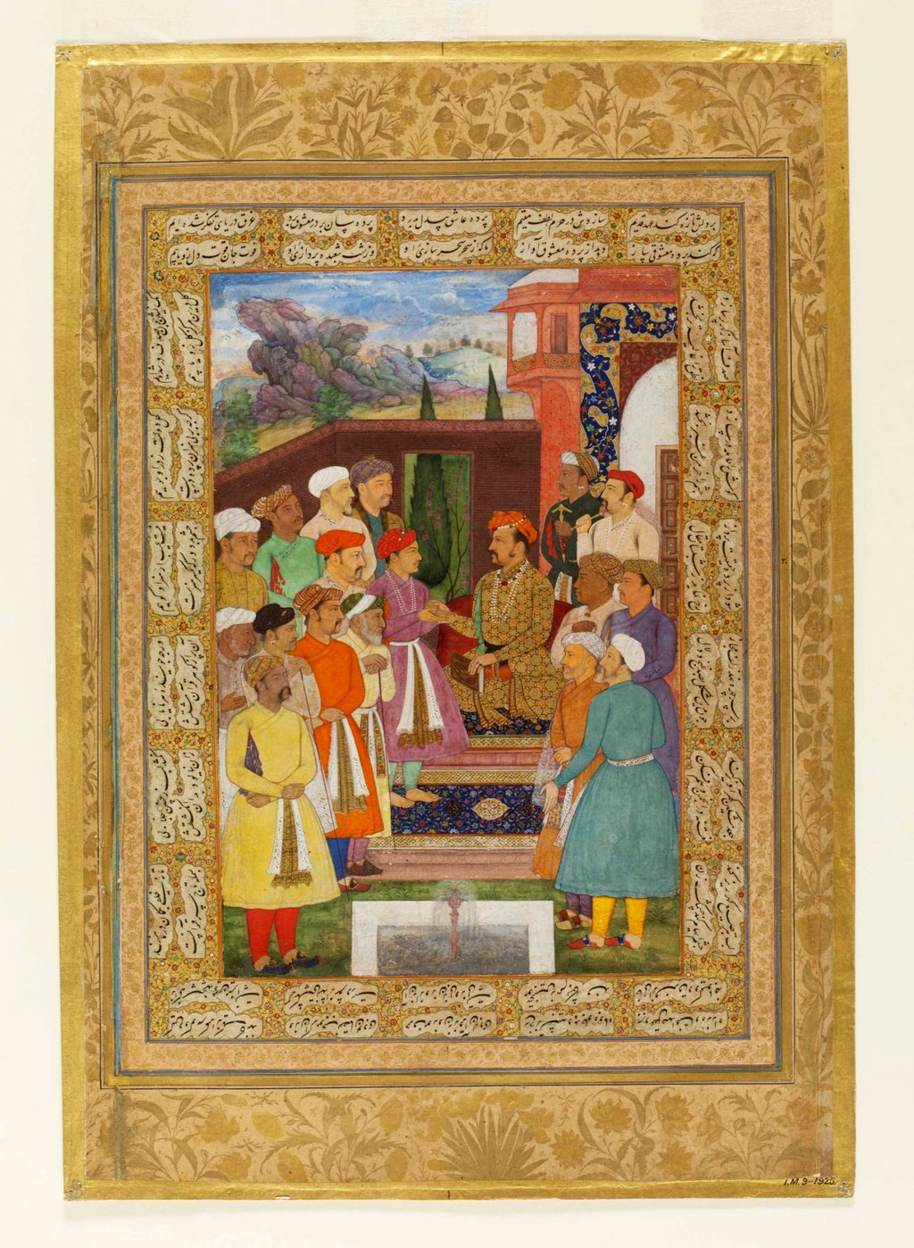 Jahangir in a Garden, by Manohar, a court painter of the Mughal emperor (c. 1610-15). Photo: Victoria and Albert Museum Jahangir in a Garden, by Manohar, a court painter of the Mughal emperor (c. 1610-15). Photo: Victoria and Albert Museum