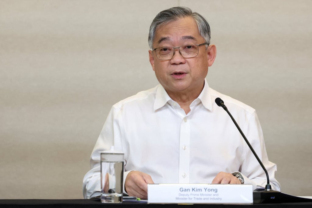 Singapore’s Deputy Prime Minister and Minister of Trade and Industry Gan Kim Yong said the city state “must reinforce its competitive positioning as a key hub for trade and investment”. Photo: Reuters