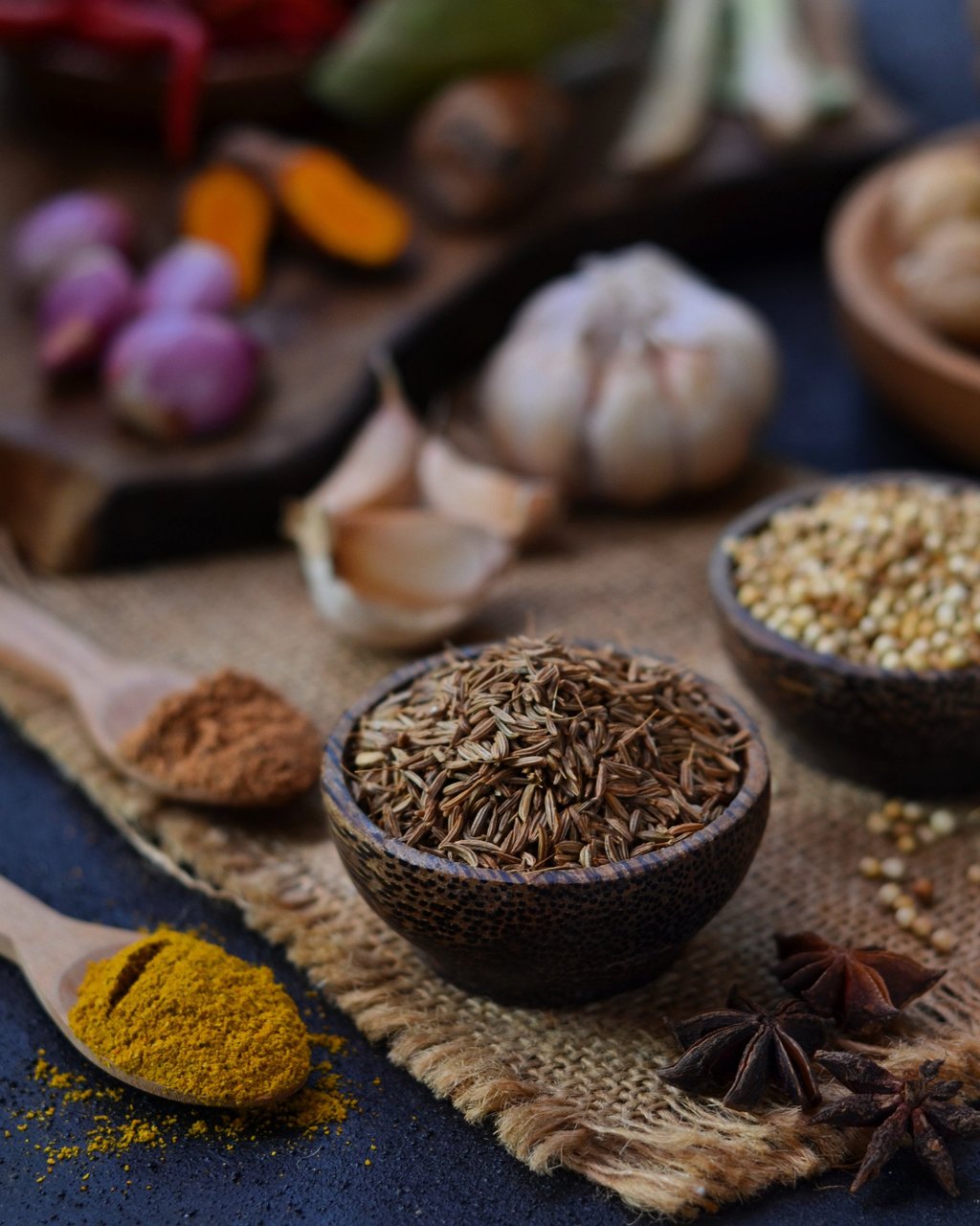 Spices including cumin, turmeric powder and coriander. Photo: Shutterstock Spices including cumin, turmeric powder and coriander. Photo: Shutterstock