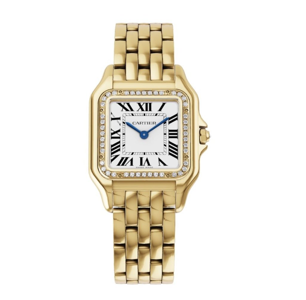 The Panthère de Cartier watch in yellow gold. Photo: Handout
