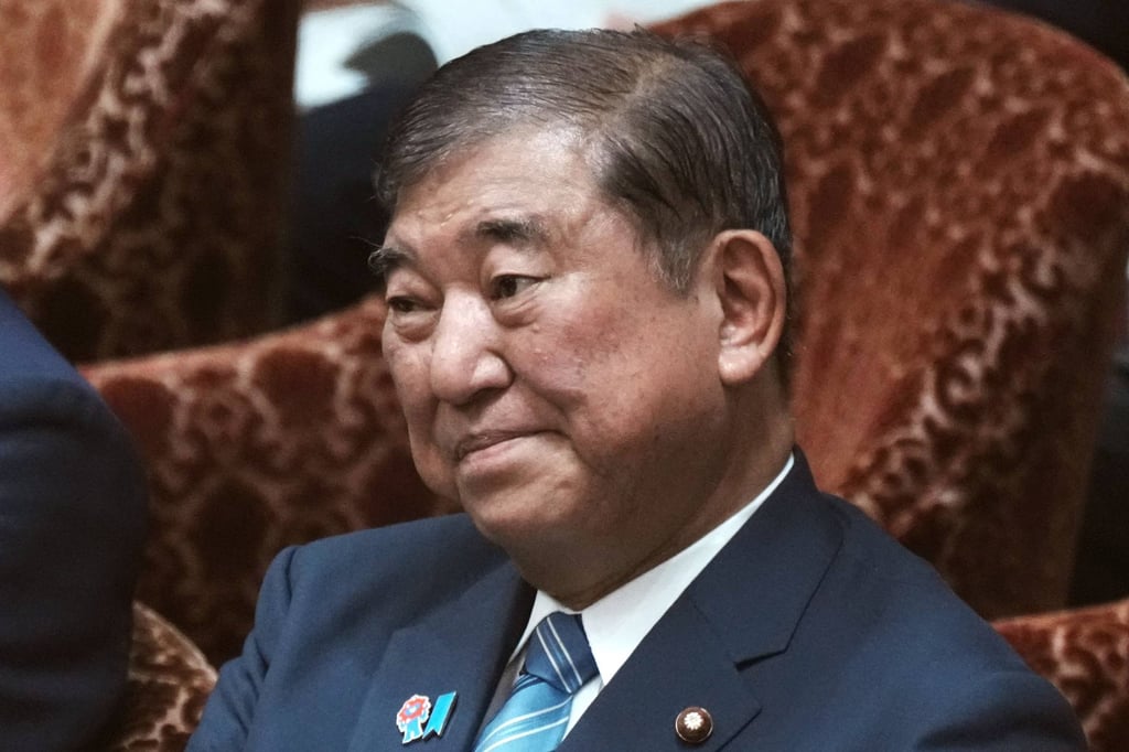 Japan’s Prime Minister Shigeru Ishiba in parliament on Monday. Photo: AFP Japan’s Prime Minister Shigeru Ishiba in parliament on Monday. Photo: AFP
