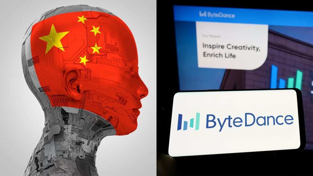 An image of a robotic AI brain and Chinese flag (left) and the ByteDance logo are shown in this illustration picture created on July 1, 2025. Photo: Shutterstock Images An image of a robotic AI brain and Chinese flag (left) and the ByteDance logo are shown in this illustration picture created on July 1, 2025. Photo: Shutterstock Images