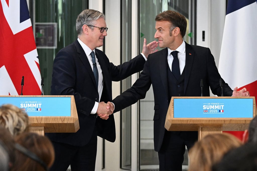 British Prime Minister Keir Starmer and French President Emmanuel Macron. Photo: Reuters