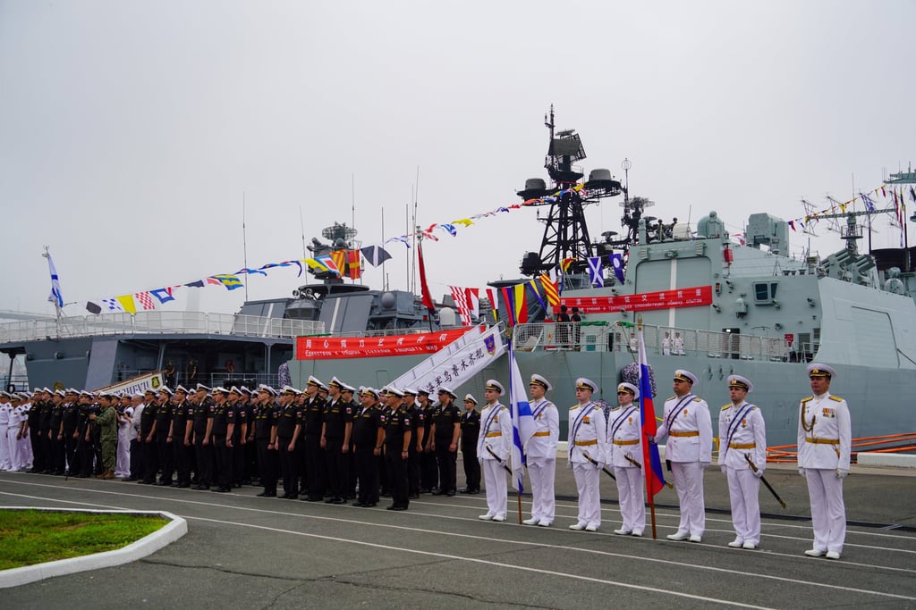 Chinese and Russian troops gather at a military port in Vladivostok, Russia on Friday ahead of the “Joint Sea 2025” exercise. Photo: Xinhua Chinese and Russian troops gather at a military port in Vladivostok, Russia on Friday ahead of the “Joint Sea 2025” exercise. Photo: Xinhua