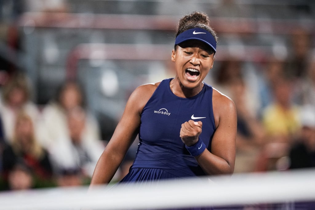 Naomi Osaka wins a point against Elina Svitolina. Photo: Imagn Images via Reuters Connect Naomi Osaka wins a point against Elina Svitolina. Photo: Imagn Images via Reuters Connect