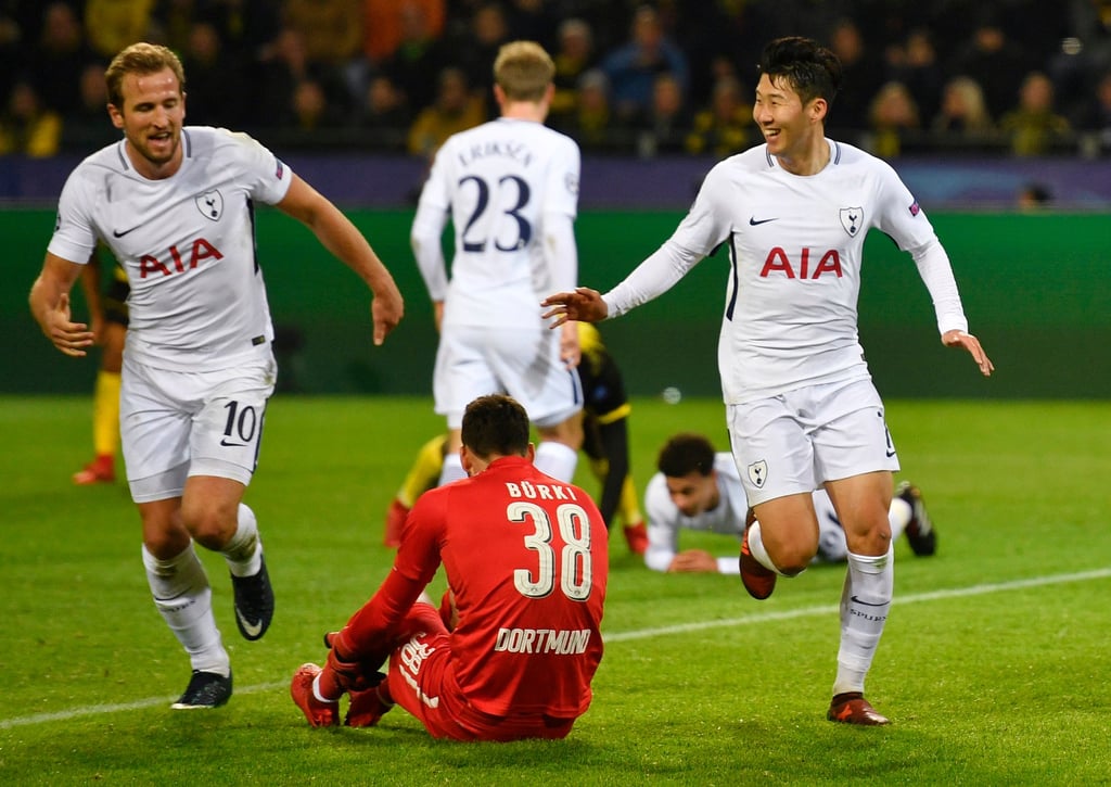 Son Heung-min (right) and Harry Kane combined at Spurs for close to 10 years. Photo: AP