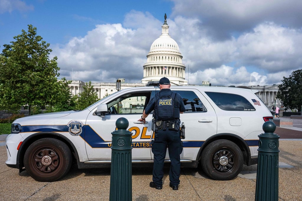 A US Capitol police officer. Photo: AFP