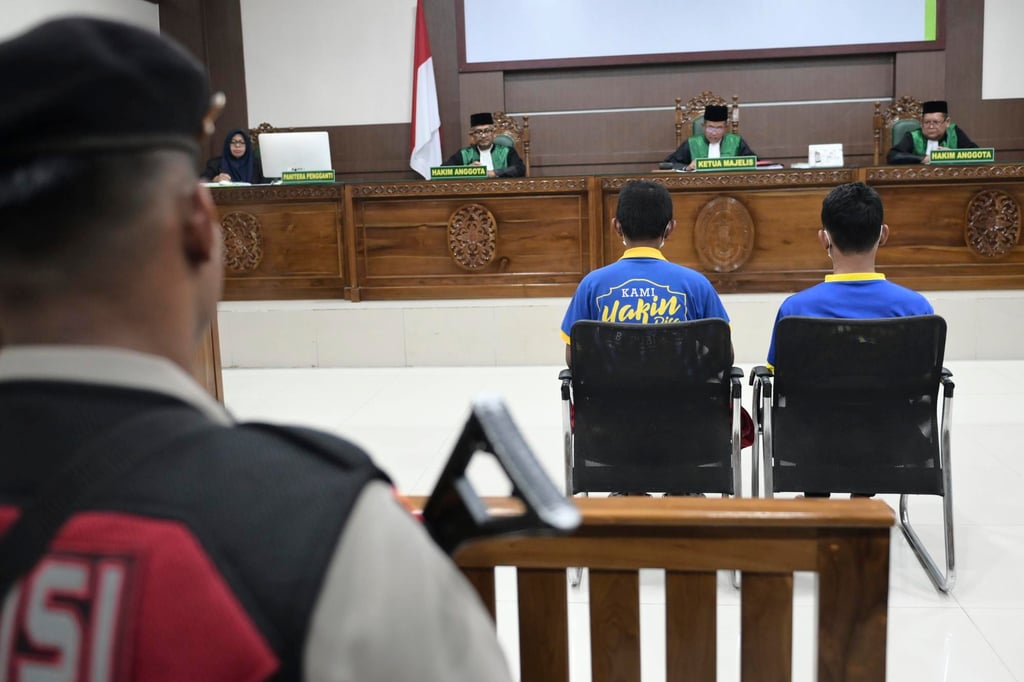 Monday’s verdict was the fifth time that Aceh has sentenced people to public caning for homosexuality since the Islamic law was implemented. Photo: AP