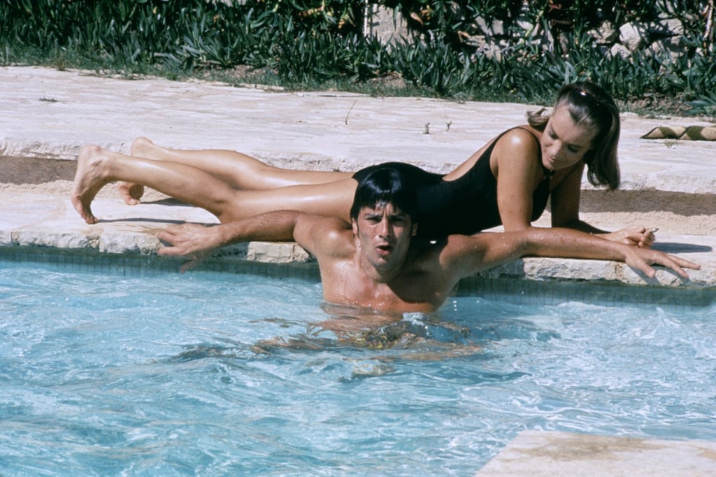 Alain Delon and Romy Schneider on the set of La Piscine, directed by Jacques Deray. Photo: Getty Images Alain Delon and Romy Schneider on the set of La Piscine, directed by Jacques Deray. Photo: Getty Images
