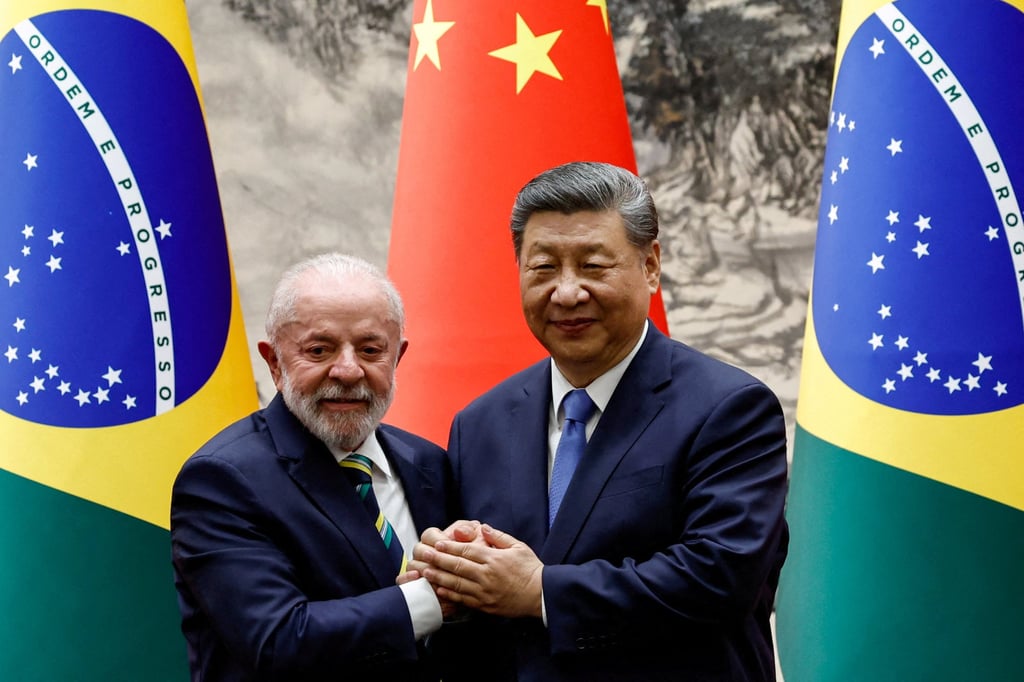 Brazilian President Luiz Inácio Lula da Silva and Chinese leader Xi Jinping spoke by phone for about an hour. Photo: Reuters Brazilian President Luiz Inácio Lula da Silva and Chinese leader Xi Jinping spoke by phone for about an hour. Photo: Reuters