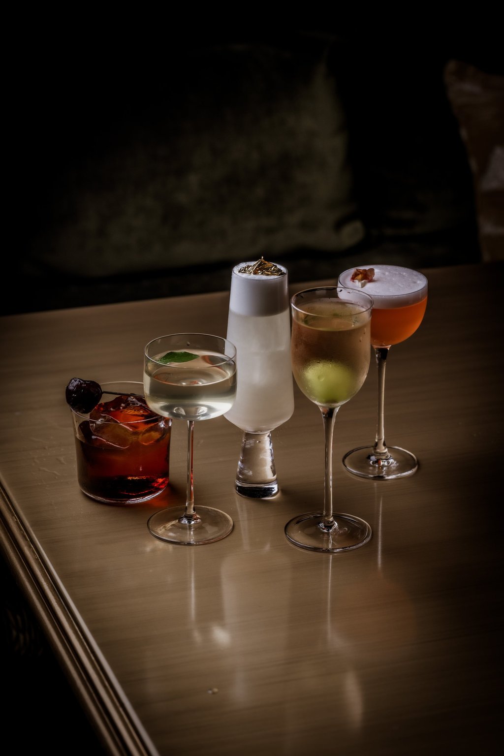 Drinks from The Aubrey’s new menu, the Art of Shibumi. Photo: Handout