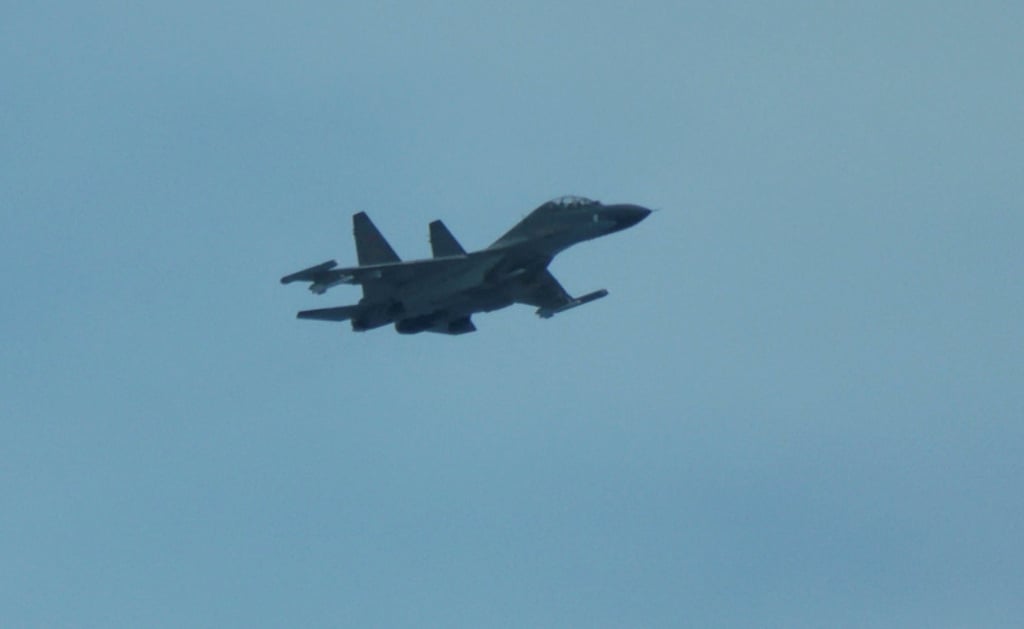 The Philippines coastguard claims that a People’s Liberation Army fighter jet flew close to one of its aircraft on a patrol flight on Wednesday and behaved dangerously. Photo: Reuters
