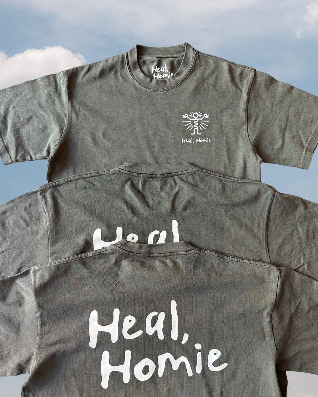 T-shirts from Brown’s Heal, Homie collection. Photo: Instagram/healhomie