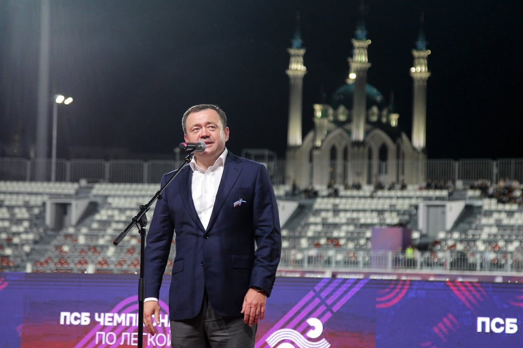 Petr Fradkov at the Russian Track and Field Championships in Kazan. Photo: Russian Athletics