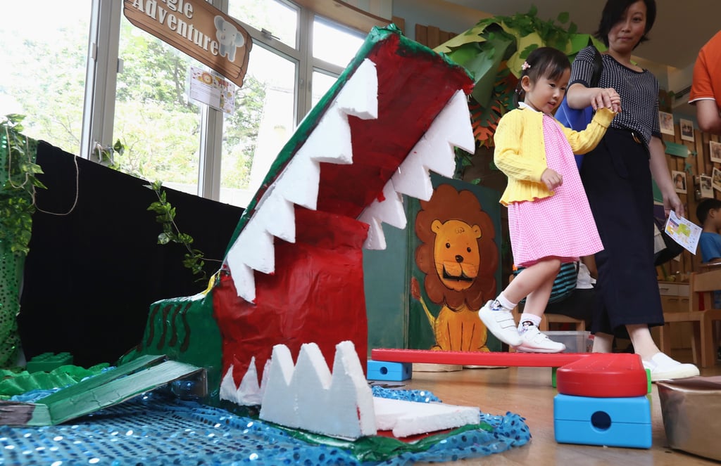A mother and daughter at the SDM-Chatsworth International Kindergarten in Hong Kong’s jungle adventure-themed open day. Photo: SCMP Archives A mother and daughter at the SDM-Chatsworth International Kindergarten in Hong Kong’s jungle adventure-themed open day. Photo: SCMP Archives