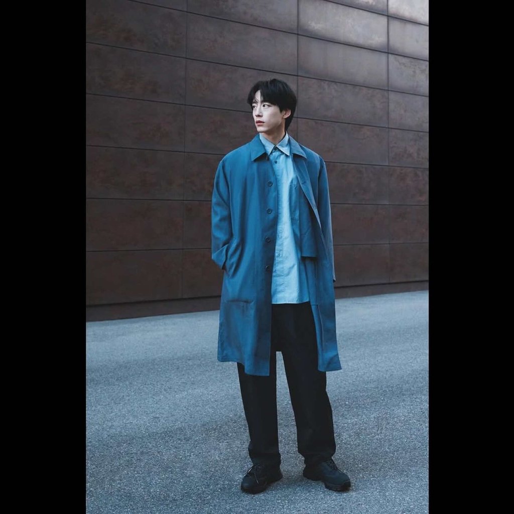 Kentaro Sakaguchi modelling for Uniqlo Korea in February. Photo: @sakaguchikentaro/Instagram
