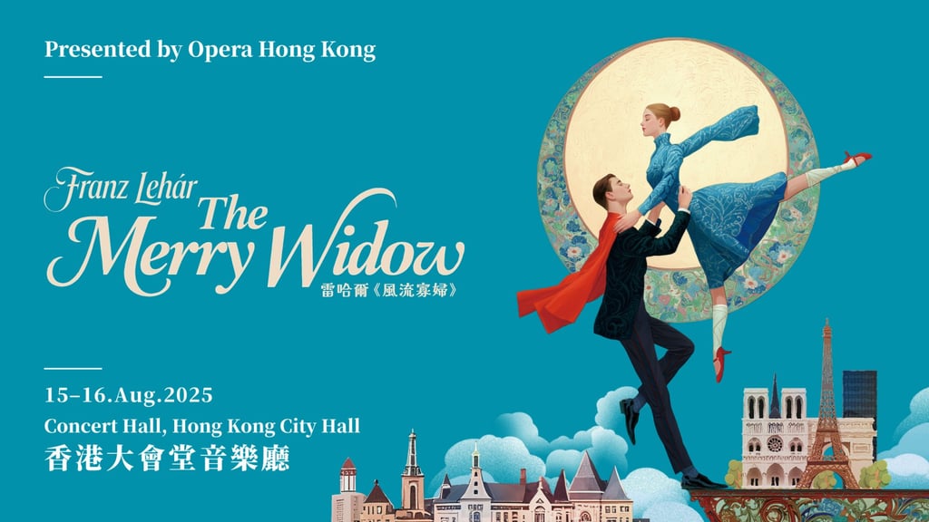 Opera Hong Kong presents The Merry Widow at the Hong Kong City Hall on August 15 and 16. Photo: Opera Hong Kong Opera Hong Kong presents The Merry Widow at the Hong Kong City Hall on August 15 and 16. Photo: Opera Hong Kong