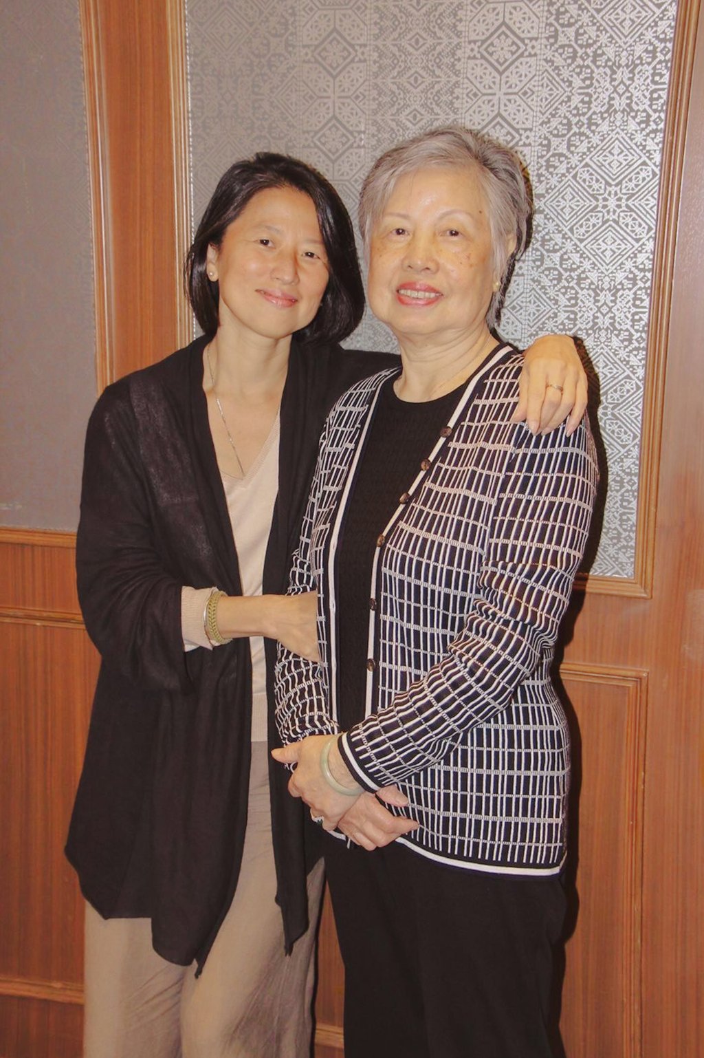 Mary Chan with her mother, in 2017. Photo: courtesy Mary Chan