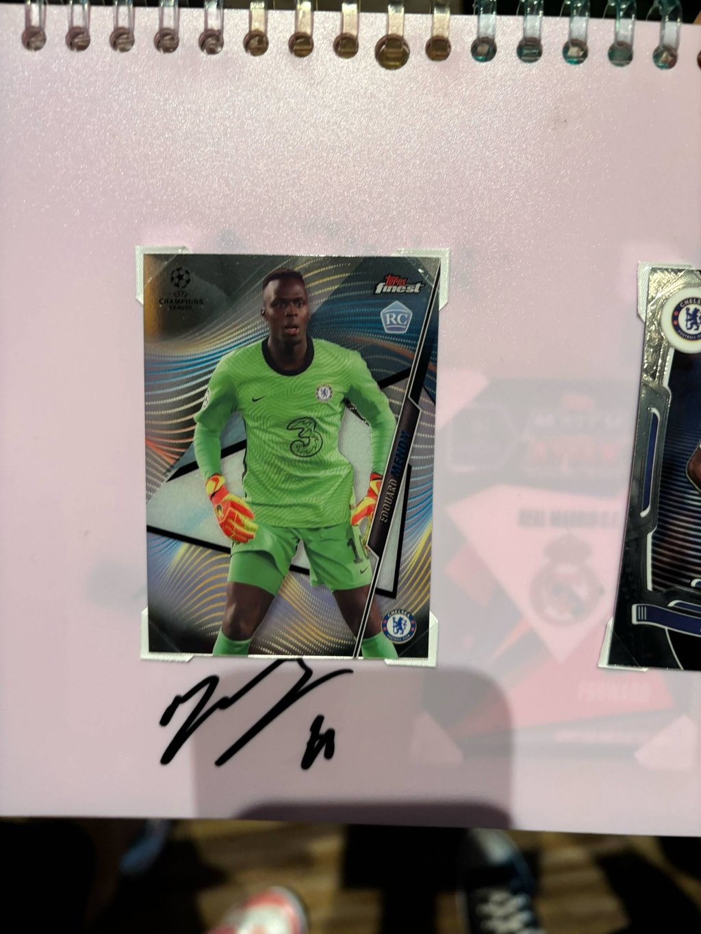 A supporter was unhappy with Al-Ahli goalkeeper Edouard Mendy after he failed to accurately sign her sticker.