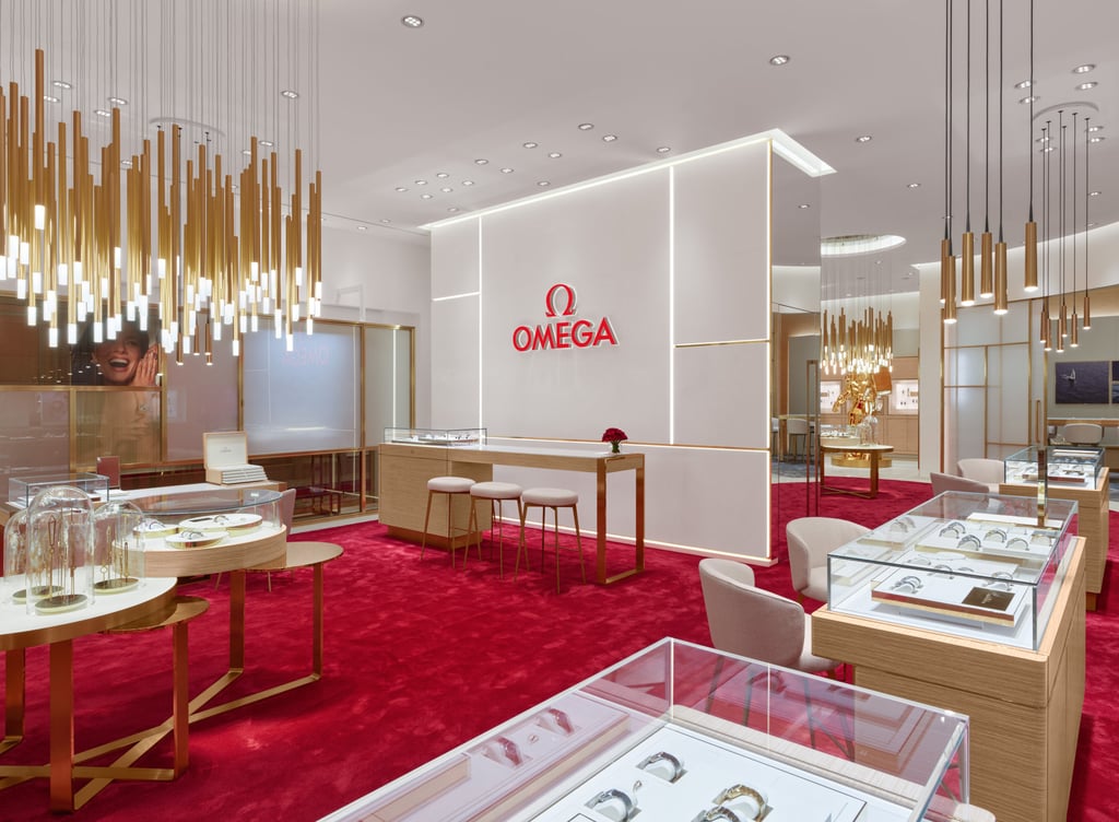 The boutique’s lighting evokes the pendulums of old clocks. Photo: Handout The boutique’s lighting evokes the pendulums of old clocks. Photo: Handout