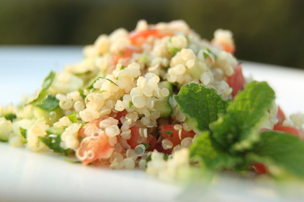 Tabbouleh is a Levantine salad traditionally made with couscous and mint. Photo: Dickson Lee