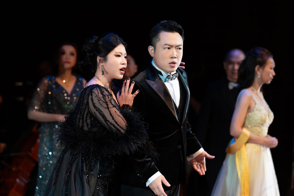 Chen Yong (right) and Rianne Lau in The Merry Widow. Photo: Opera Hong Kong Chen Yong (right) and Rianne Lau in The Merry Widow. Photo: Opera Hong Kong