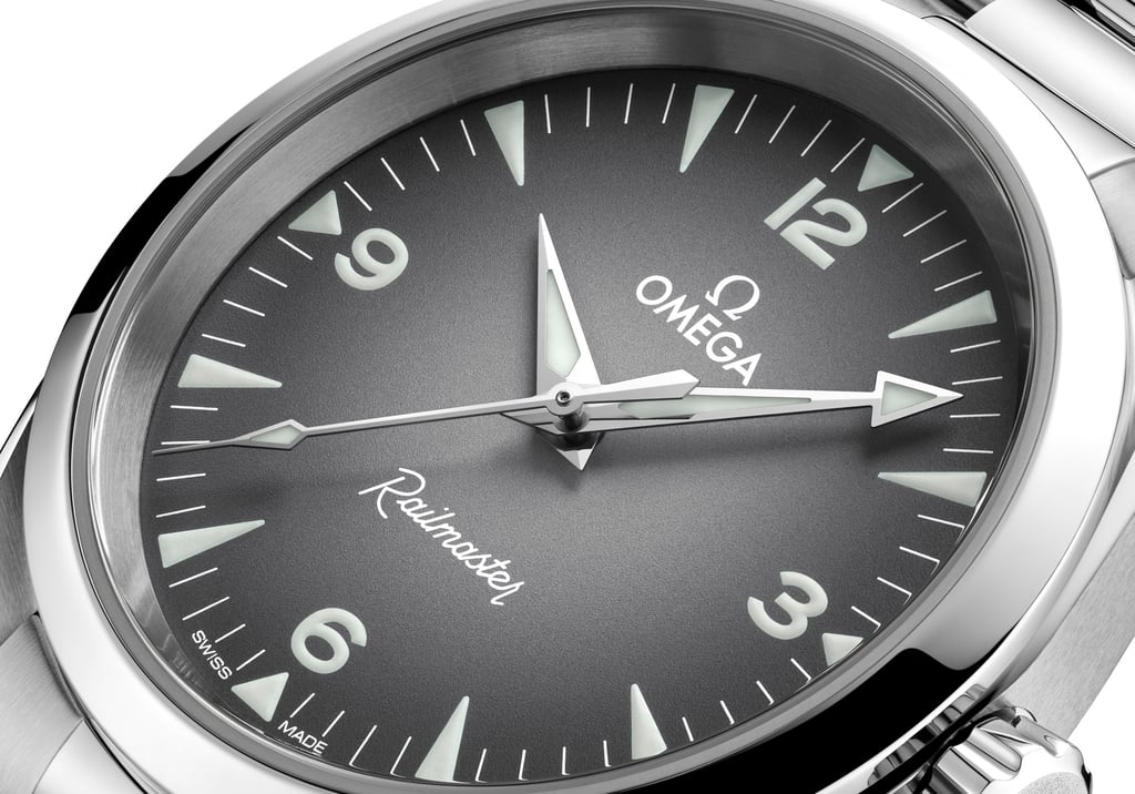 The restrained dial of the new Railmaster 38mm. Photo: Handout The restrained dial of the new Railmaster 38mm. Photo: Handout