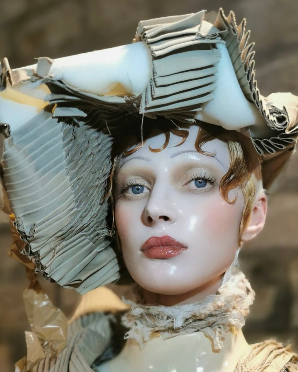 Maison Margiela Artisanal 2024 look. Photo: Pat McGrath/Facebook Maison Margiela Artisanal 2024 look. Photo: Pat McGrath/Facebook