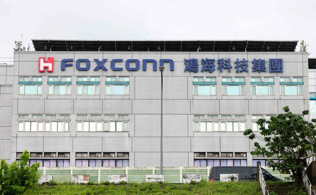 Foxconn’s headquarters in New Taipei City. Photo: AFP Foxconn’s headquarters in New Taipei City. Photo: AFP