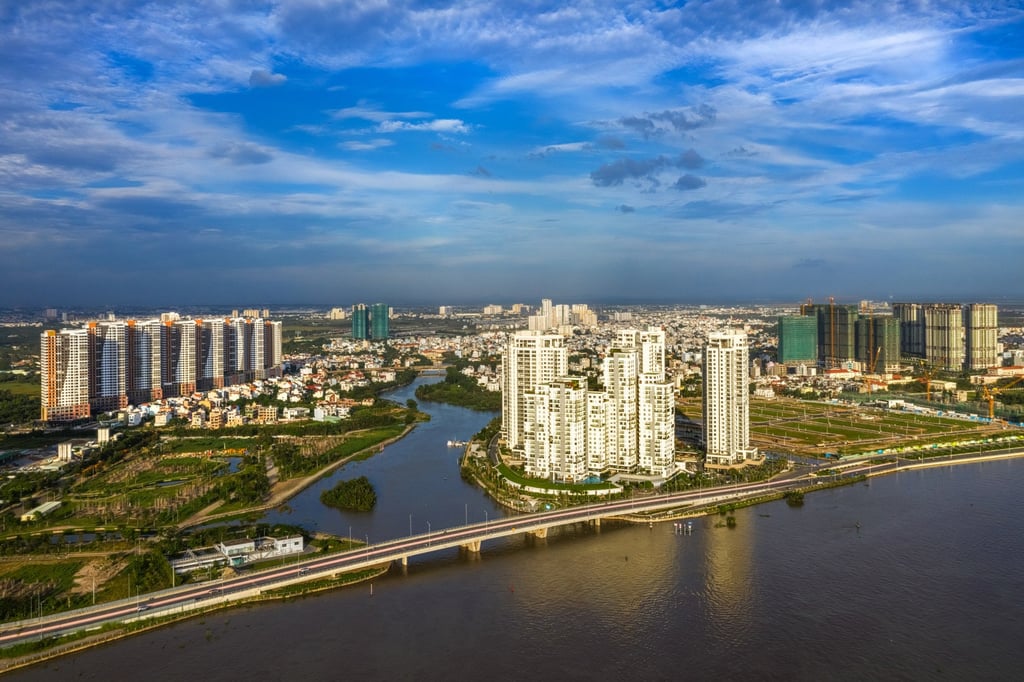 New residential developments by the Saigon River in Ho Chi Minh City, Vietnam. Photo: Shutterstock