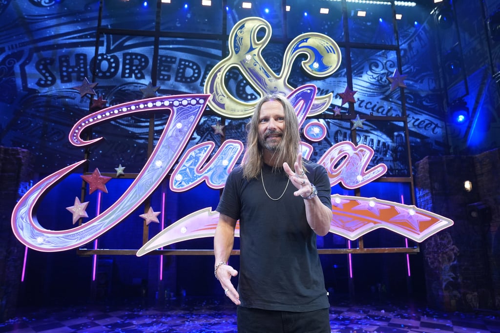 Max Martin speaks after the German premiere of ’& Juliet’ at the Stage Operettenhaus in Hamburg in 2024. Photo: TNS