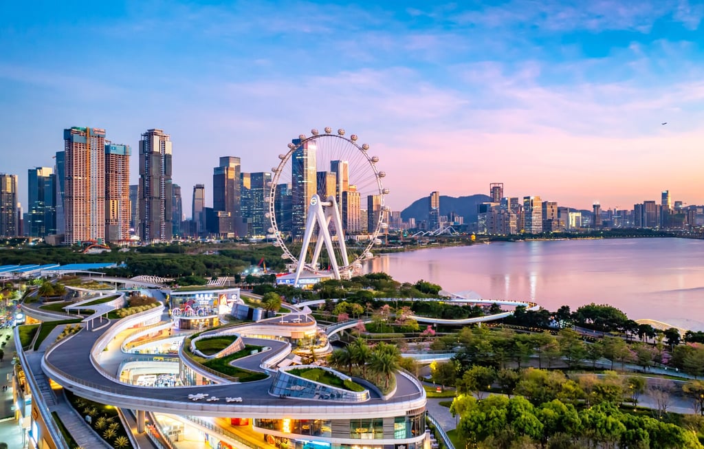 Happy Theater, which forms part of Shenzhen’s OCT OH Bay mixed-use complex (pictured), will host the closing ceremony of the 15th National Games on November 21. Happy Theater, which forms part of Shenzhen’s OCT OH Bay mixed-use complex (pictured), will host the closing ceremony of the 15th National Games on November 21.