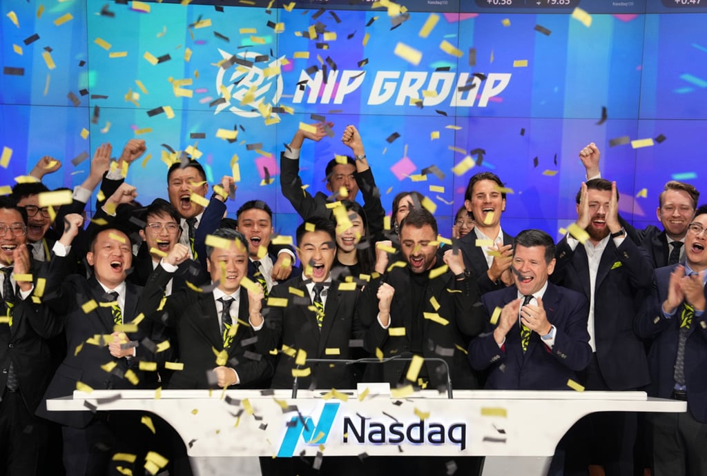 Mario Ho’s esports firm NIP Group listed on the Nasdaq last year. Photo: X/NasdaqExchange