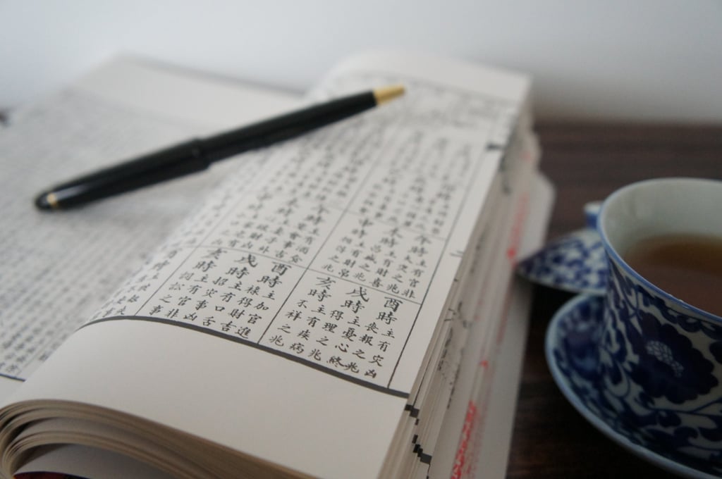 Auspicious wedding dates in a book. A leap month is not considered an auspicious time to get married. Photo: Lisa Cam