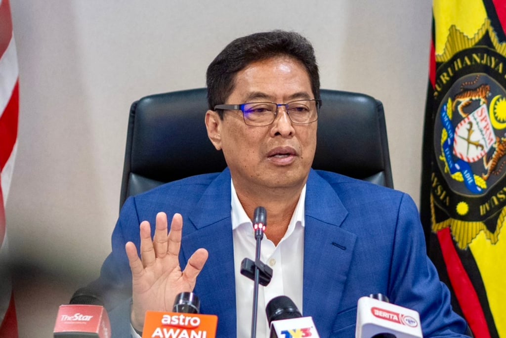 MACC Chief Commissioner Azam Baki at Thursday’s press conference. Photo: Hadi Azmi
