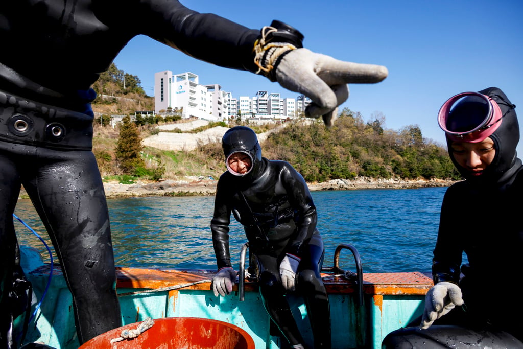 The number of haenyeo across South Korea is dropping as many are getting too old to dive. Photo: Reuters