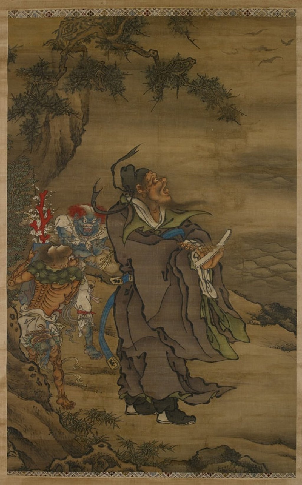 Zhong Kui has long been a popular subject in Chinese paintings. Photo: Ashmolean Museum Zhong Kui has long been a popular subject in Chinese paintings. Photo: Ashmolean Museum