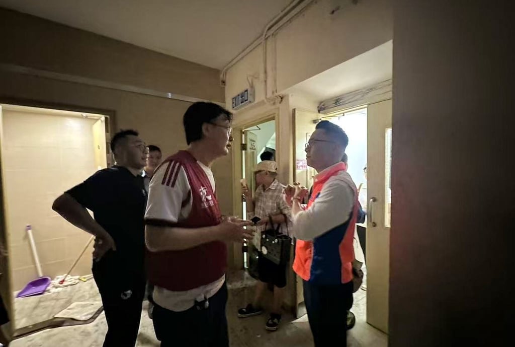 Lawmaker Edward Leung Hei, from the Hong Island East constituency, said from his understanding that the building’s fire doors, windows, and fire-resistant panels are all substandard. Photo: Handout Lawmaker Edward Leung Hei, from the Hong Island East constituency, said from his understanding that the building’s fire doors, windows, and fire-resistant panels are all substandard. Photo: Handout