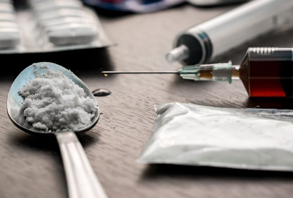 Police said the suspect was found with three grams of heroin and drug paraphernalia in his car. Photo: Shutterstock Police said the suspect was found with three grams of heroin and drug paraphernalia in his car. Photo: Shutterstock