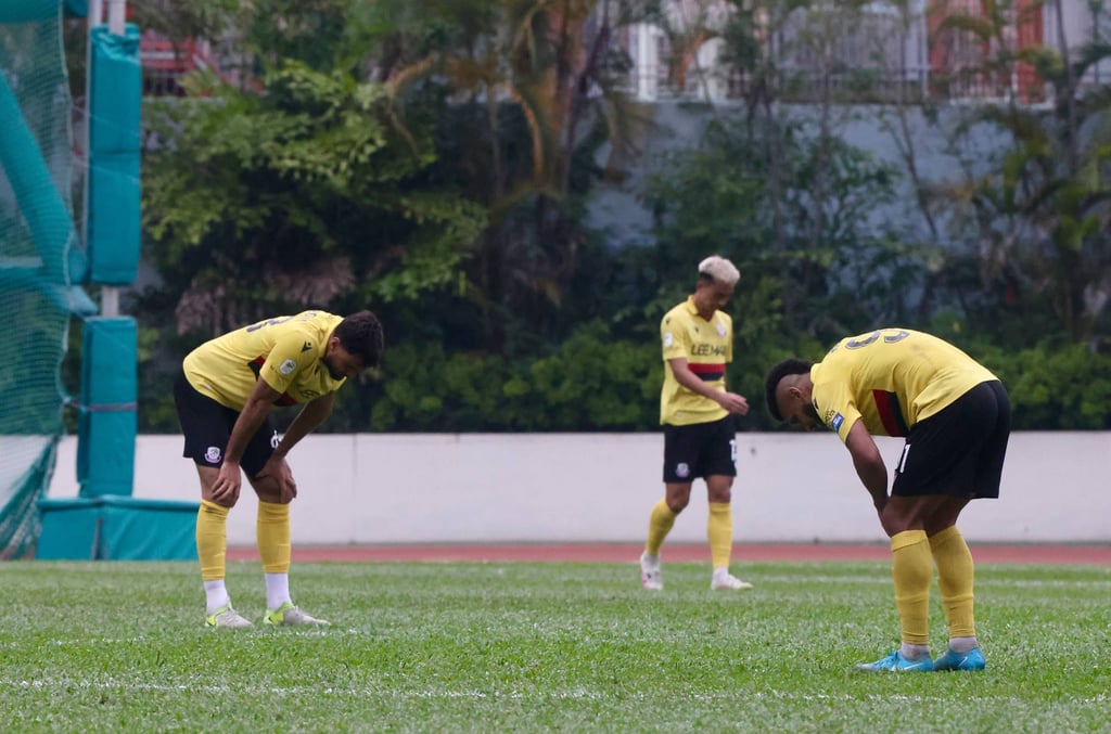 Lee Man were crestfallen after a final-day loss at BC Rangers handed Tai Po the title. Photo: Jonathan Wong Lee Man were crestfallen after a final-day loss at BC Rangers handed Tai Po the title. Photo: Jonathan Wong