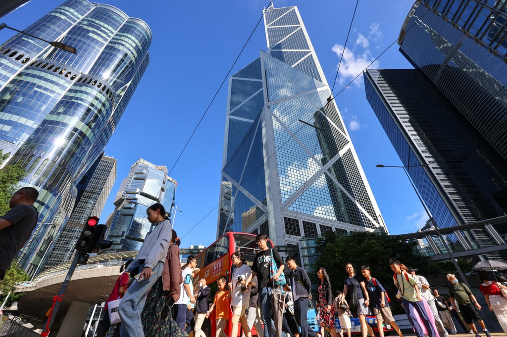 Office rents in Central, the city’s main business district, fell 0.2 per cent month on month in July. Photo: Jelly Tse