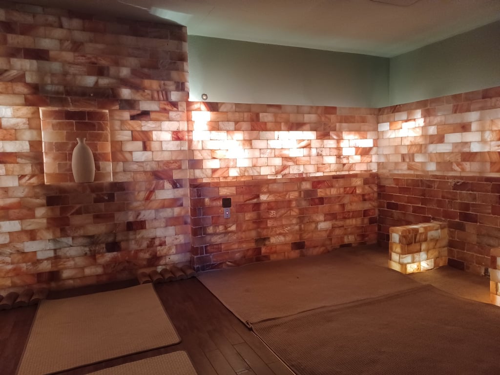 The salt room at Spa Land. Photo: Rebecca Lo