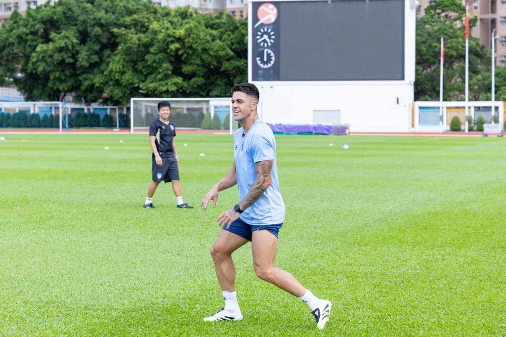 Brazilian defender Matheus Favali trains with Eastern District shortly after his summer transfer from FC Dornbirn in Austria. Photo: Handout Brazilian defender Matheus Favali trains with Eastern District shortly after his summer transfer from FC Dornbirn in Austria. Photo: Handout