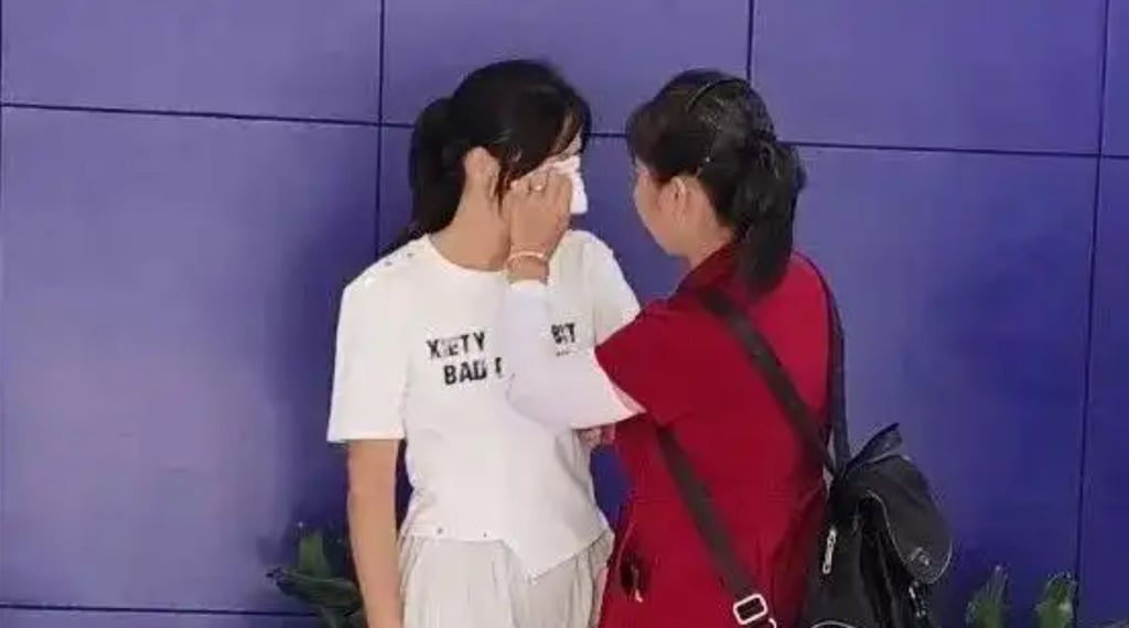 The tears flowed as mother, right, and daughter finally reunited after 30 years. Photo: Douyin